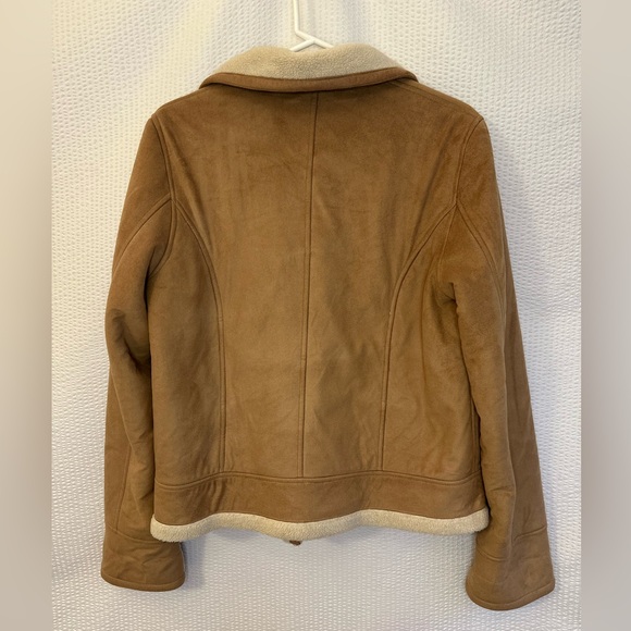 Talbots Women’s Faux Suede Sherpa Lined Winter Jacket Size: Medium - Picture 4 of 10